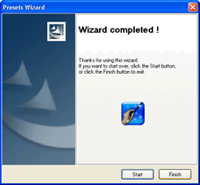 Presets Wizard-Completed