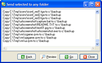 Send Selected to Any Folder -Without source folder names
